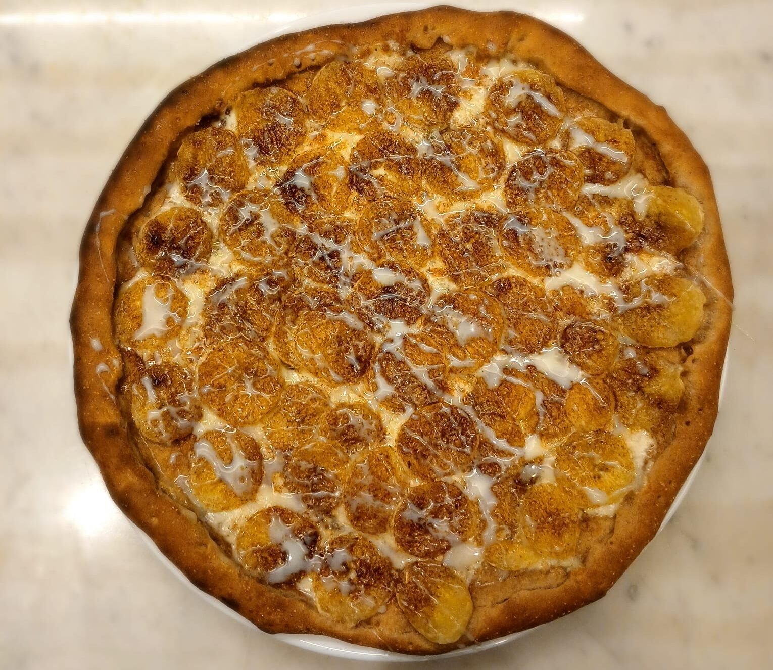 pizza de banana